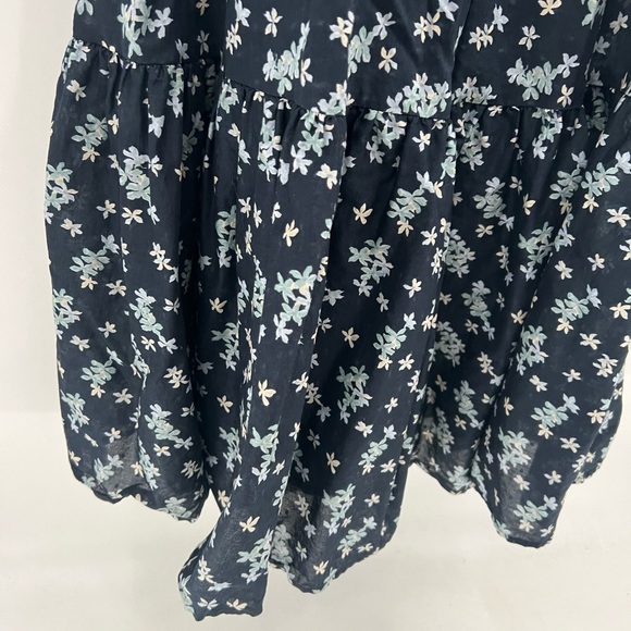 OuterKnown Canyon blue floral clip dot midi dress - Picture 4 of 12